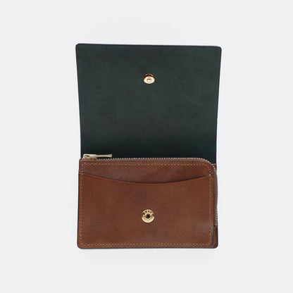 CHANGE PURSE /BLACK×BROWN