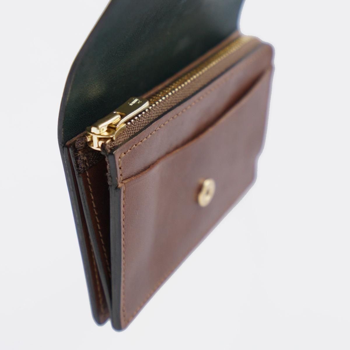 CHANGE PURSE /BLACK×BROWN