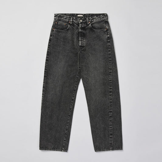 VINTAGE WASHED SELVEDGE BLACK DENIM 5P PANTS
