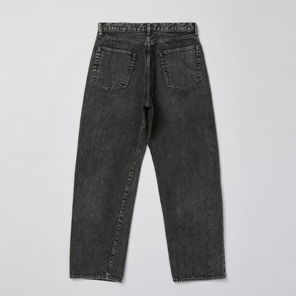 VINTAGE WASHED SELVEDGE BLACK DENIM 5P PANTS