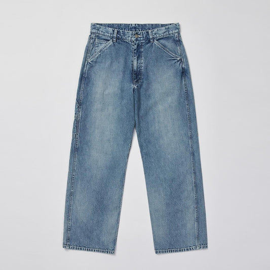 FADED LIGHT DENIM PAINTER PANTS