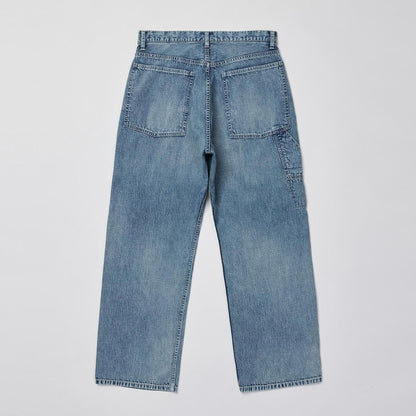 FADED LIGHT DENIM PAINTER PANTS