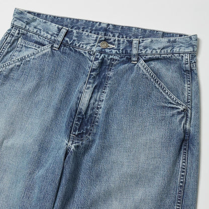 FADED LIGHT DENIM PAINTER PANTS