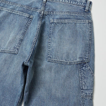 FADED LIGHT DENIM PAINTER PANTS