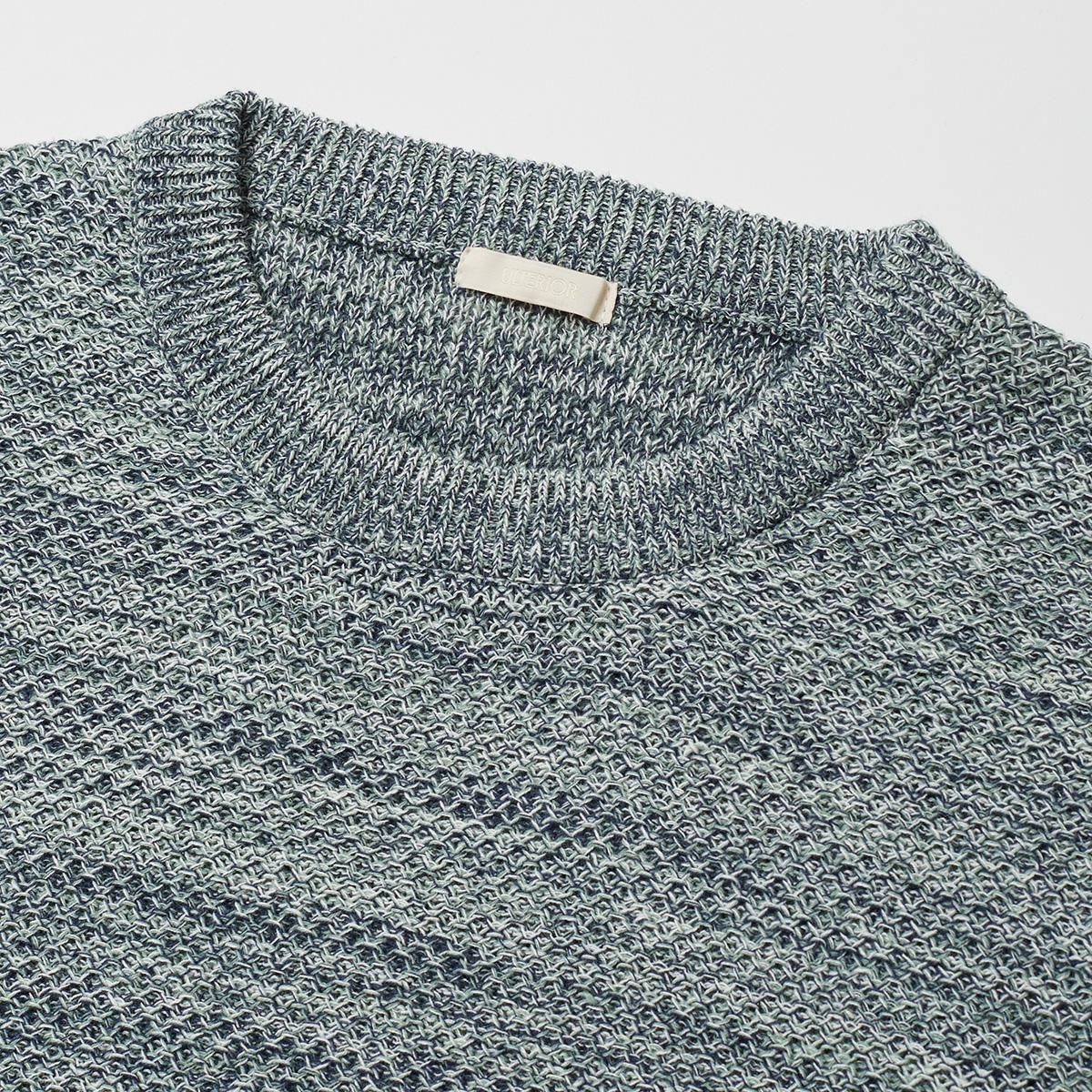 L/C TUCK STITCH KNIT TEE