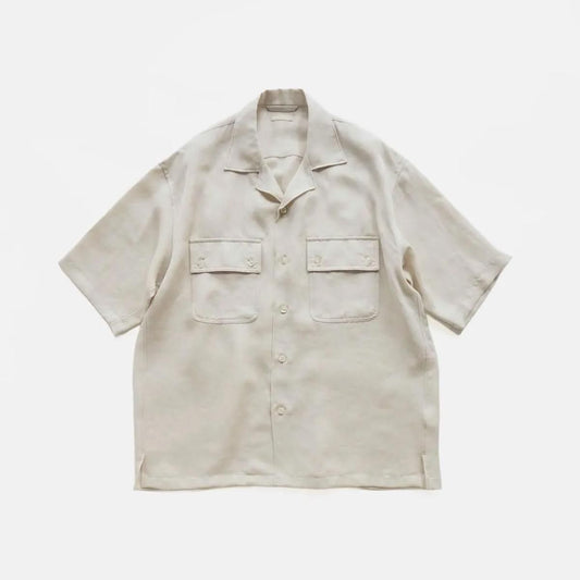 TA/R/L TWILL OPEN COLLAR SHIRT