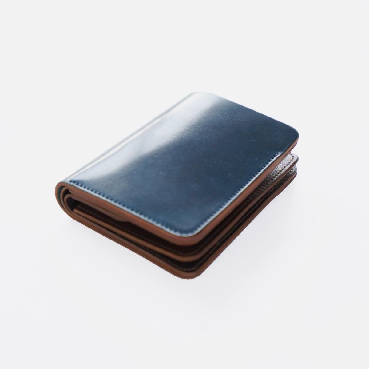 POST WALLET /NAVY×BROWN