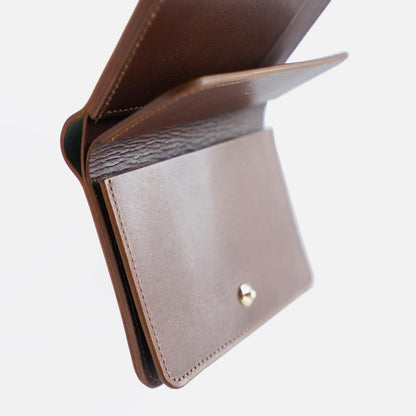 POST WALLET /NAVY×BROWN