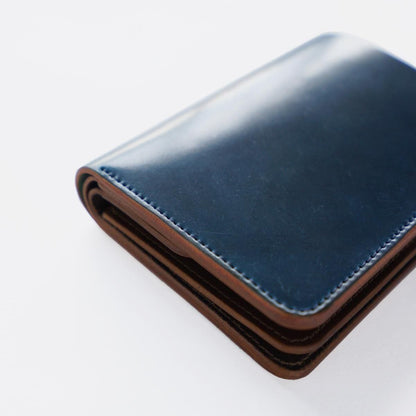POST WALLET /NAVY×BROWN