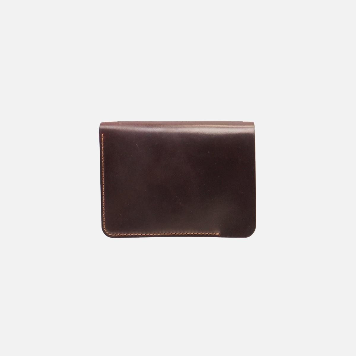 POST WALLET / BURGUNDY x BROWN