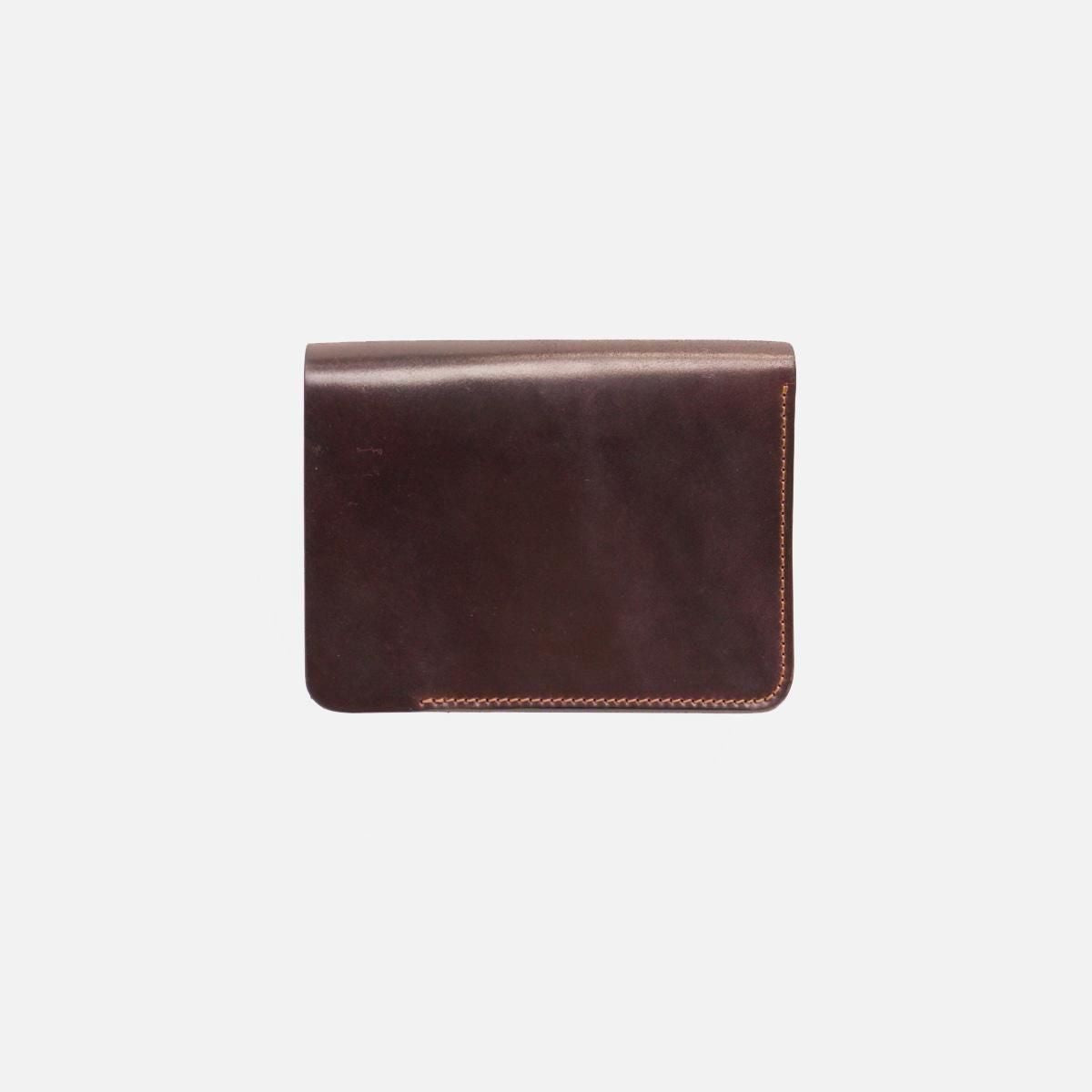 POST WALLET / BURGUNDY x BROWN