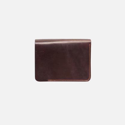POST WALLET / BURGUNDY x BROWN
