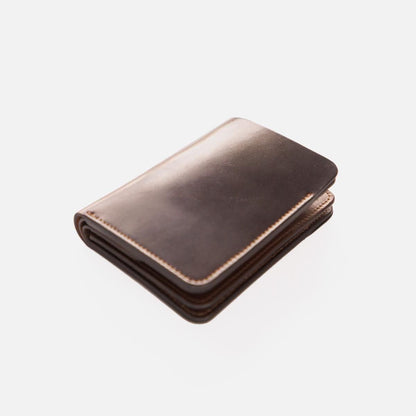 POST WALLET / BURGUNDY x BROWN