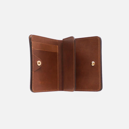 POST WALLET / BURGUNDY x BROWN