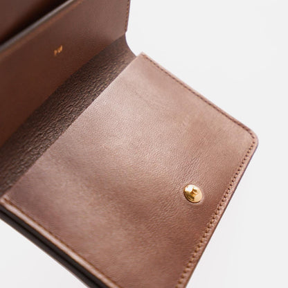 POST WALLET / BURGUNDY x BROWN