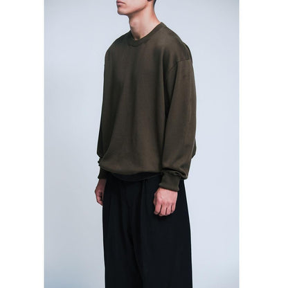 COTTON KNIT L/S T-SHIRT
