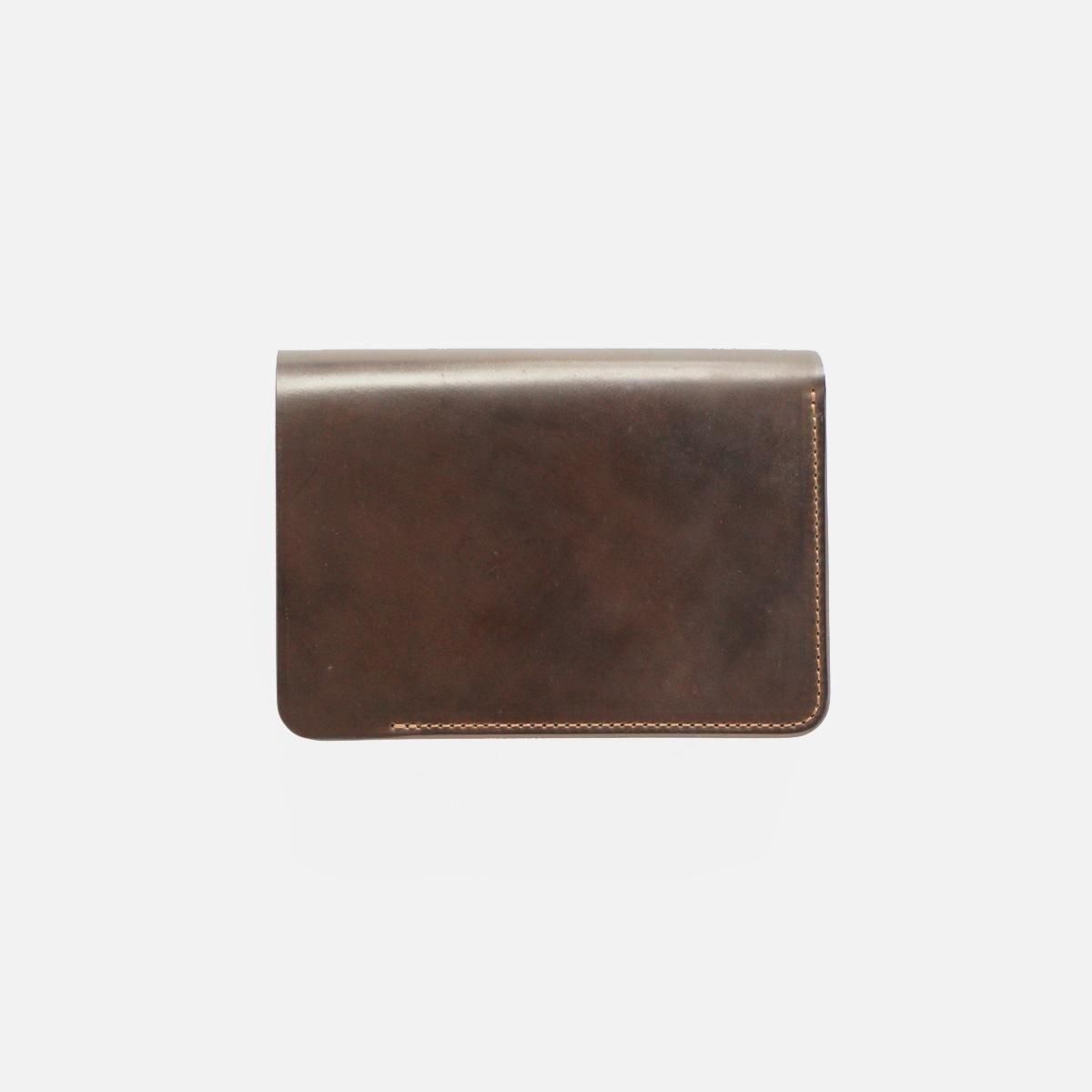 SHORT WALLET / DARK COGNAC × BROWN