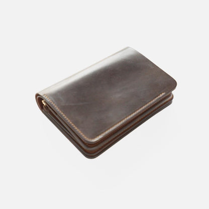 SHORT WALLET / DARK COGNAC × BROWN