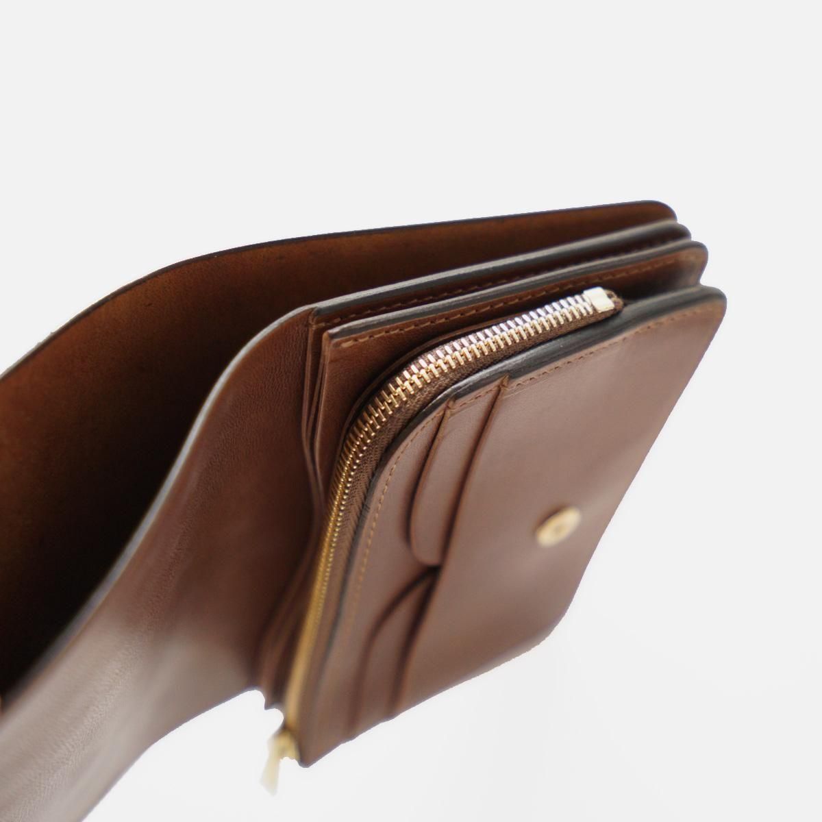 SHORT WALLET / DARK COGNAC × BROWN