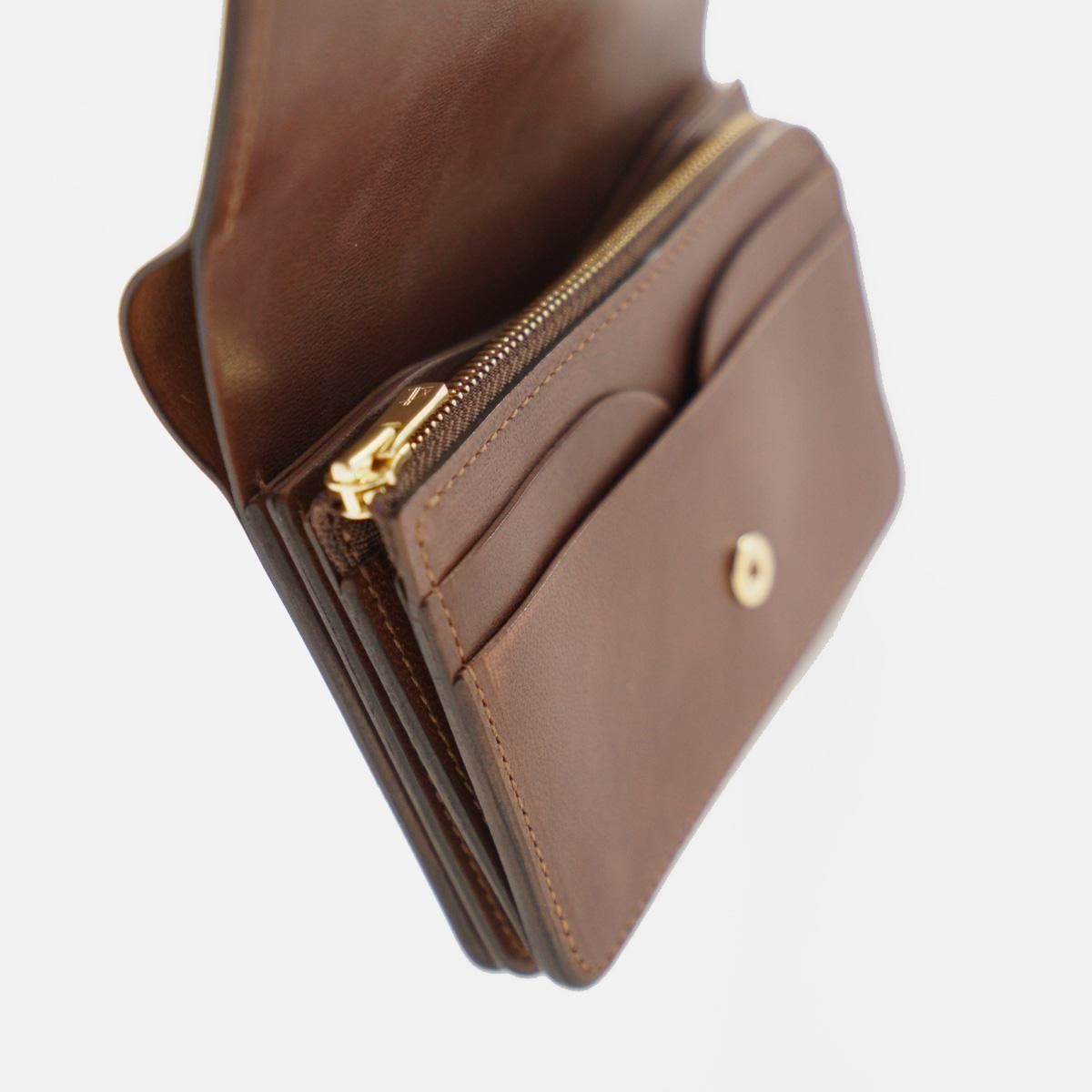 SHORT WALLET / DARK COGNAC × BROWN