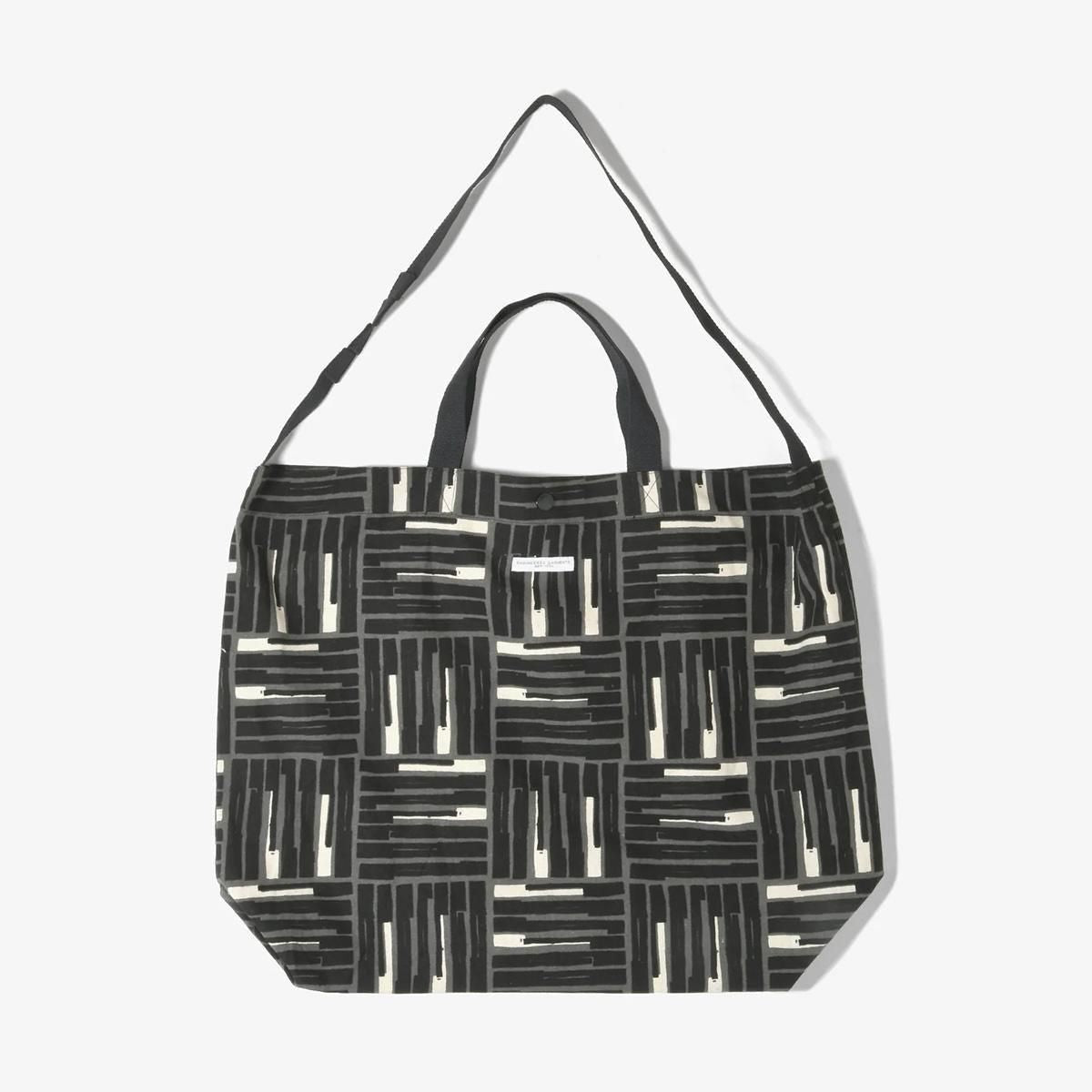 CARRY ALL TOTE - COTTON TILE PRINT CANVAS