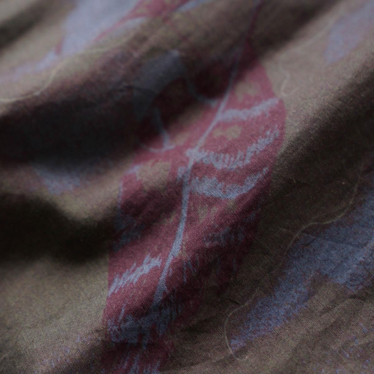OPEN COLLAR SHIRTS LEAF PRINT