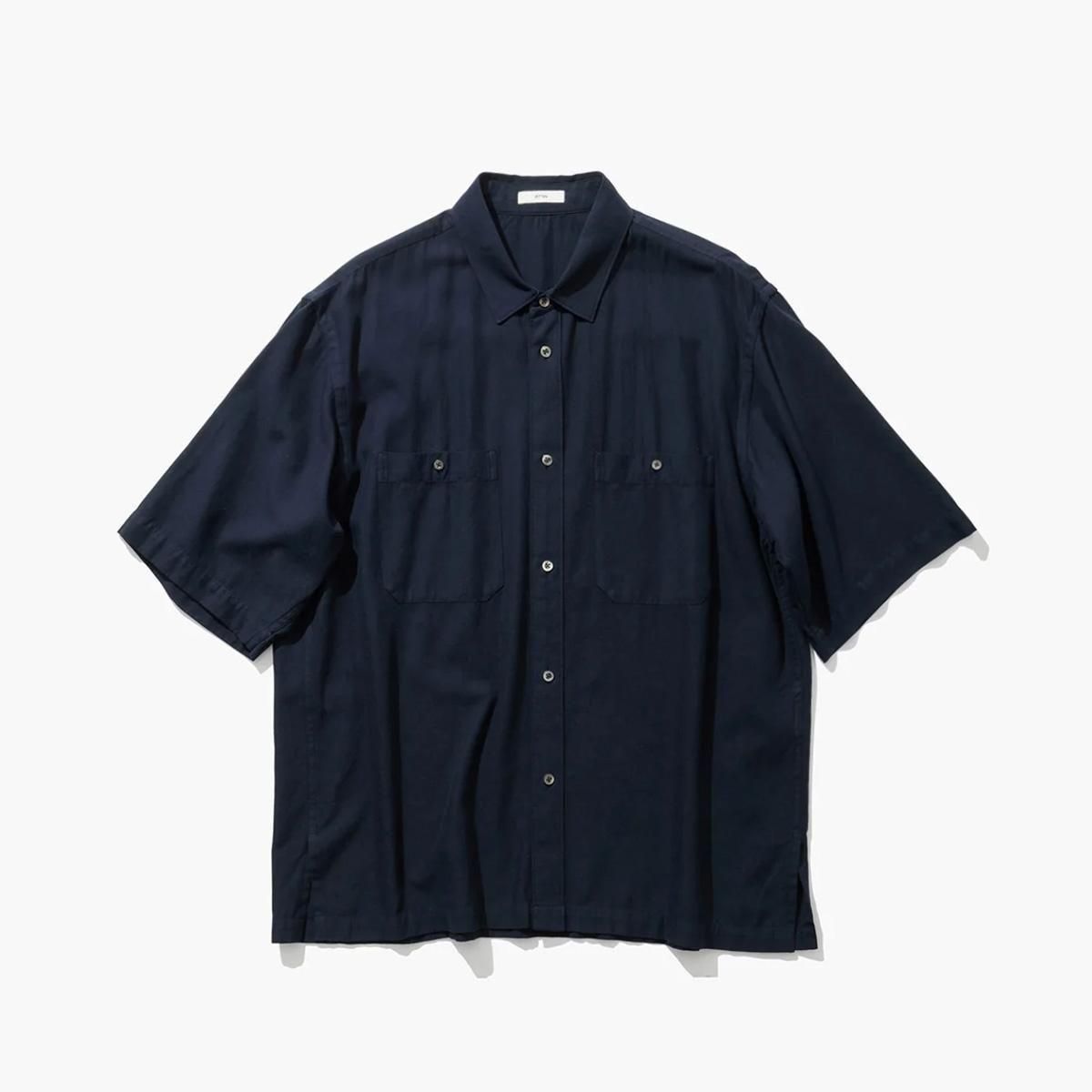 COTTON SILK VIYELLA LOOSE FIT HALF SLEEVE SHIRT