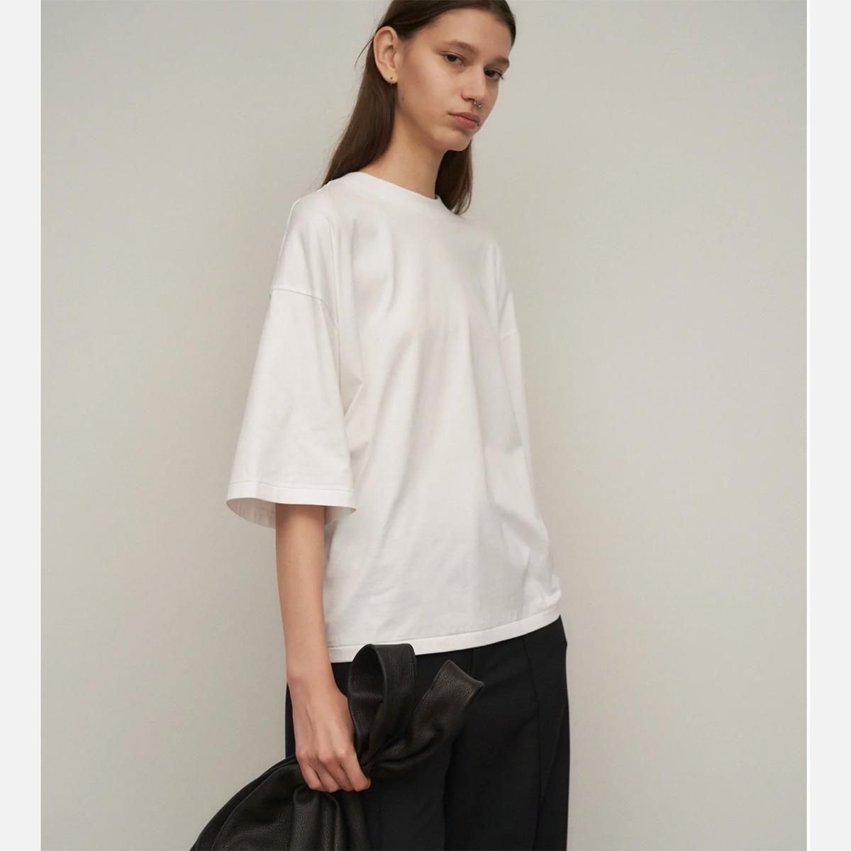 SUVIN 60/2 WIDE SLEEVE T-SHIRT