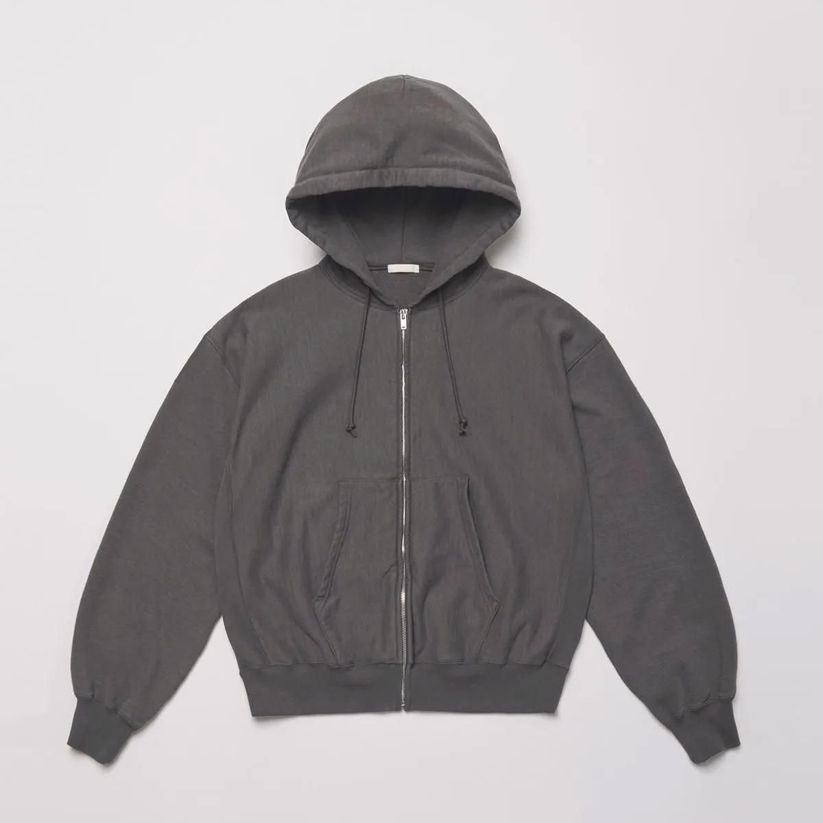 FADED SILKY TERRY RW ZIP UP PARKA