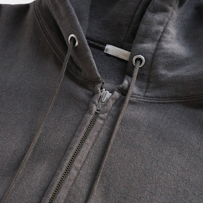 FADED SILKY TERRY RW ZIP UP PARKA