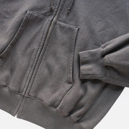FADED SILKY TERRY RW ZIP UP PARKA