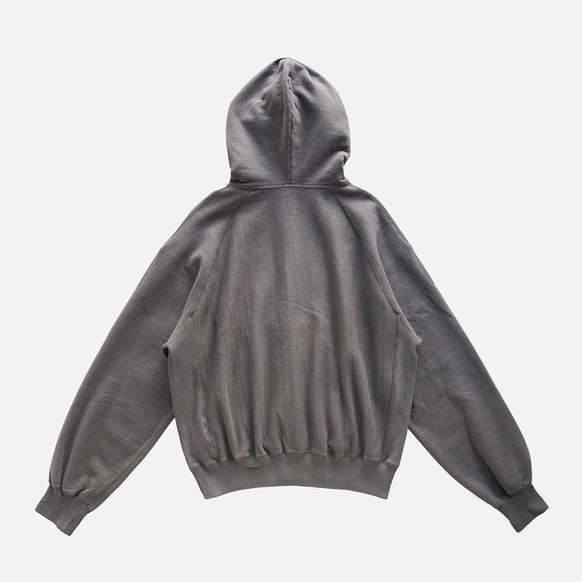 FADED SILKY TERRY RW ZIP UP PARKA