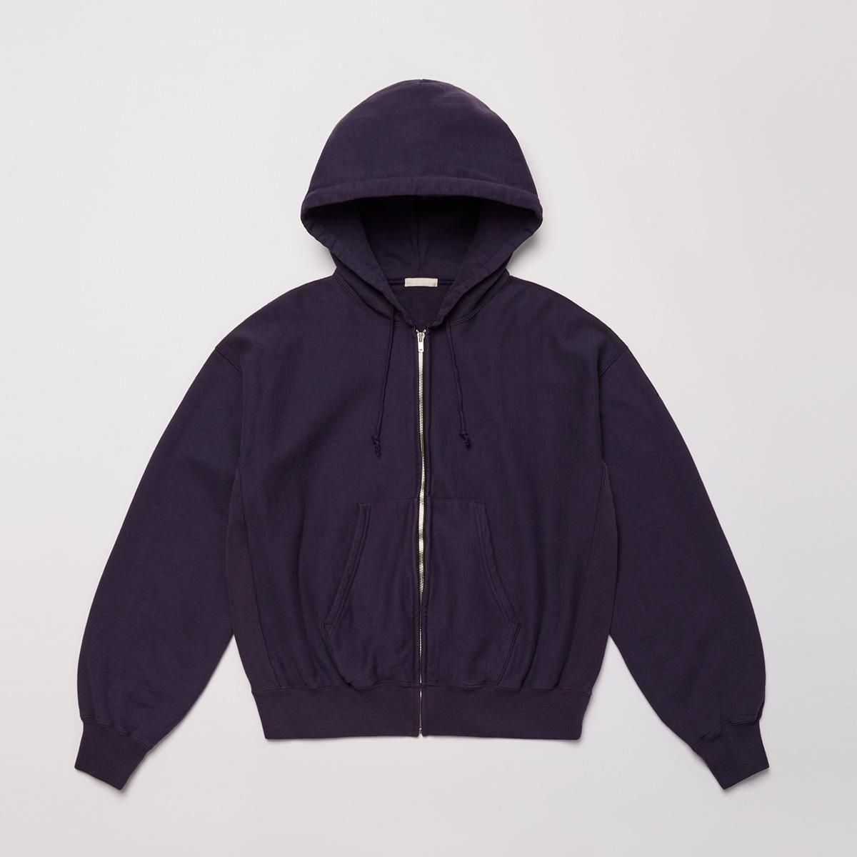 FADED SILKY TERRY RW ZIP UP PARKA