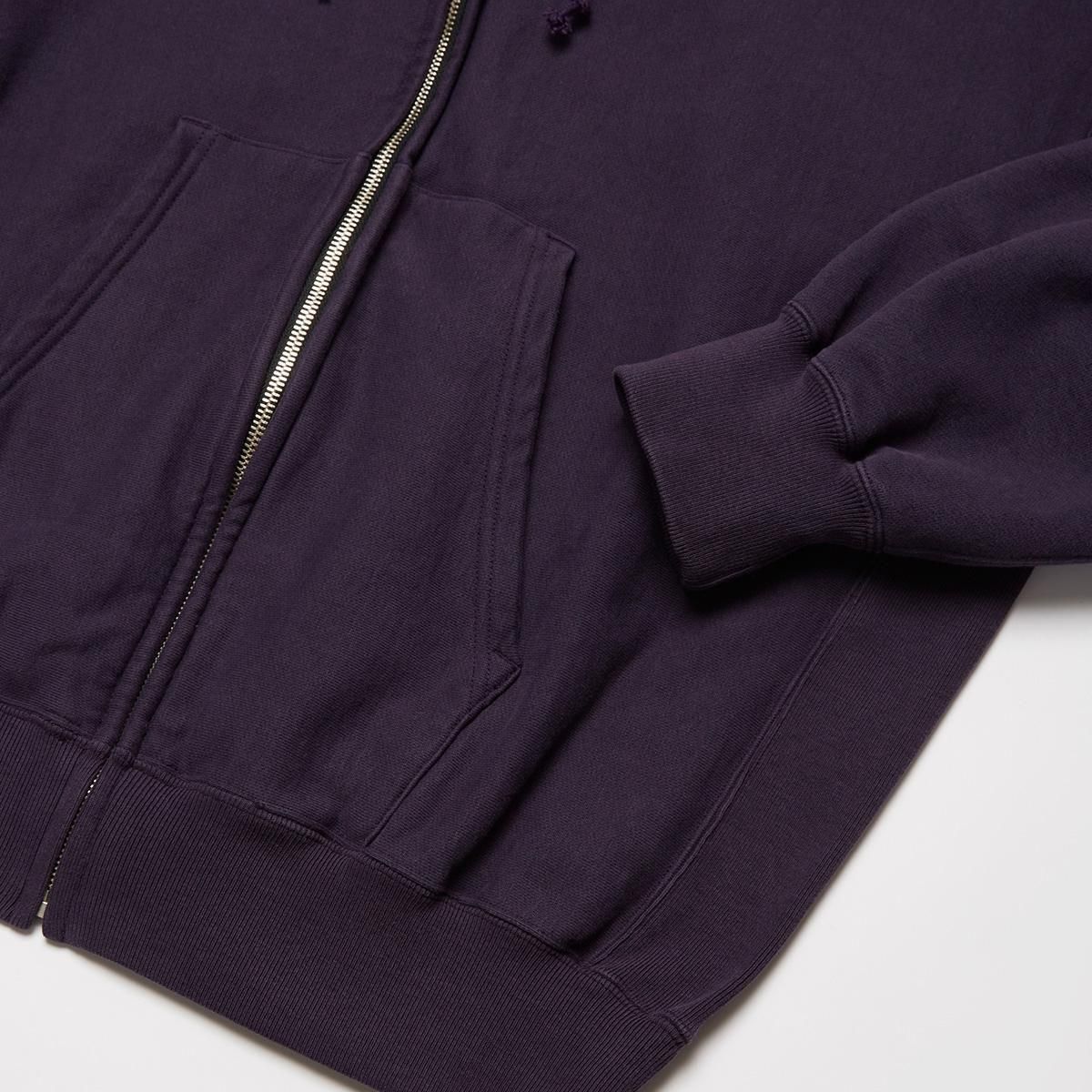 FADED SILKY TERRY RW ZIP UP PARKA