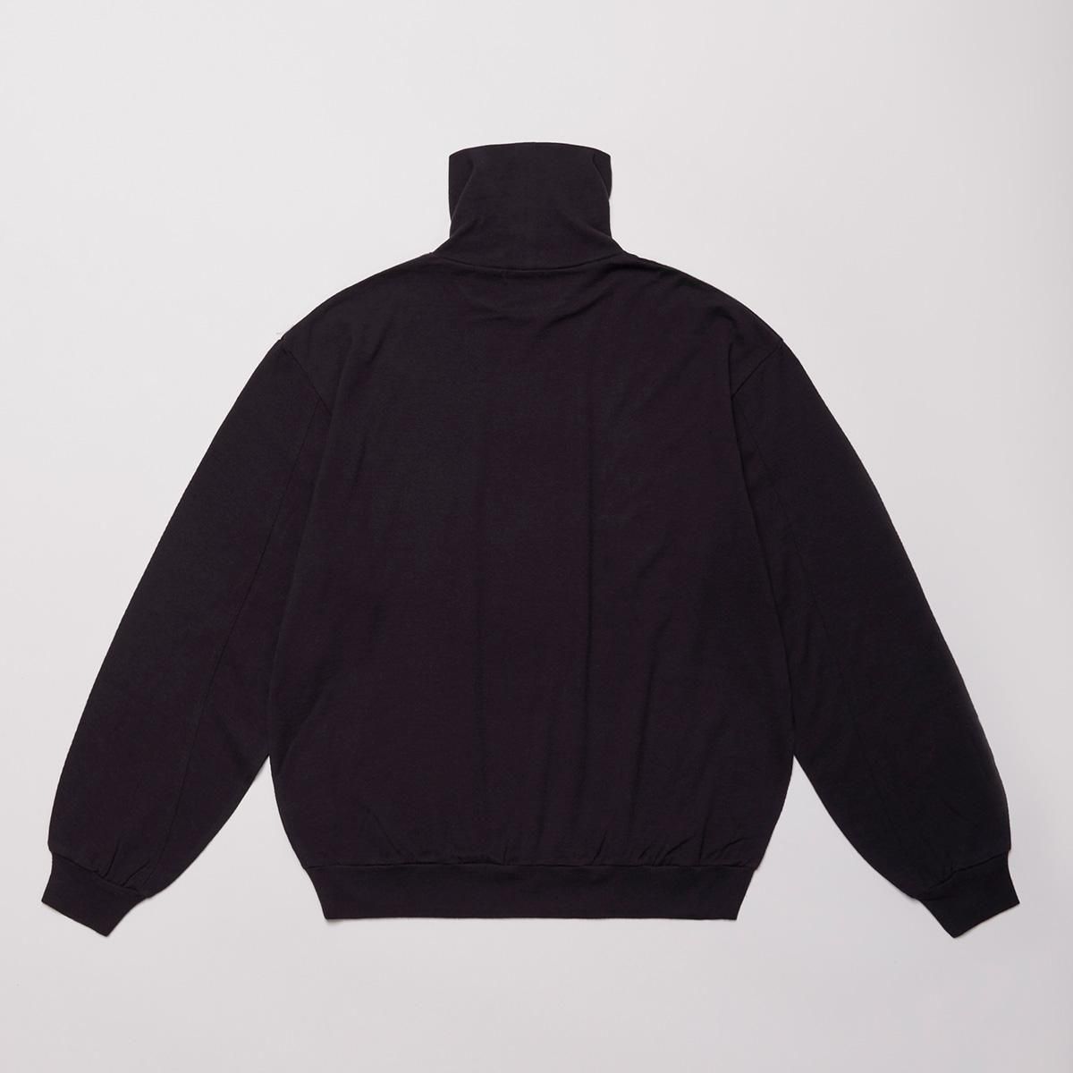 SUPER FINE WOOL COTTON TURTLENECK TOP (FRENCH NAVY)