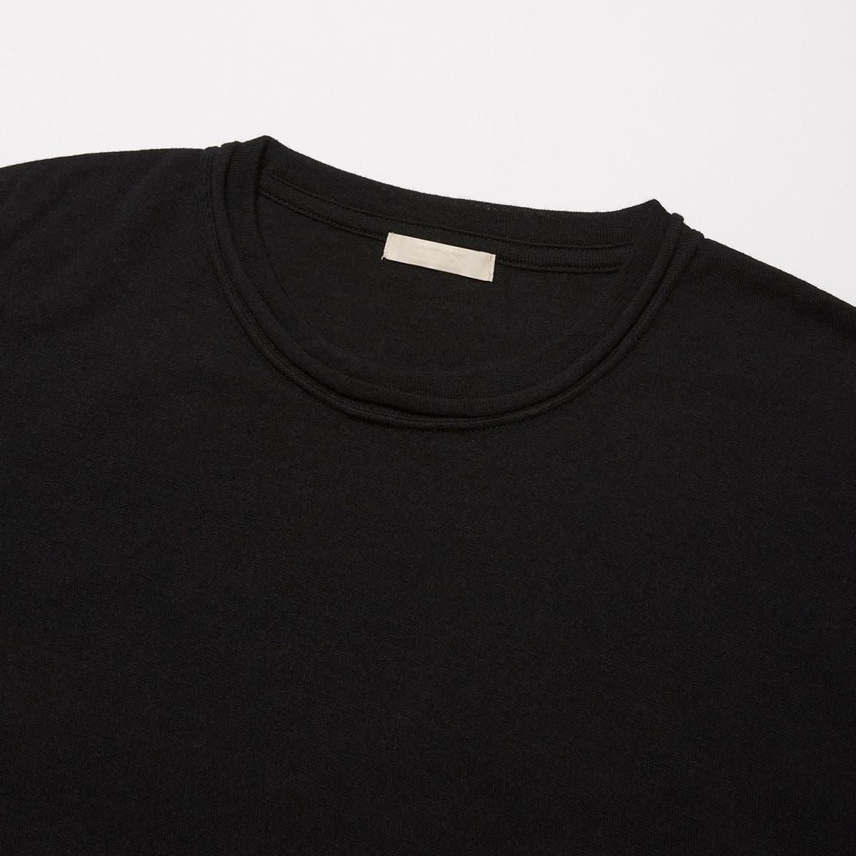 SUPER FINE WOOL COTTON CUT-OFF P/O (FRENCH NAVY)