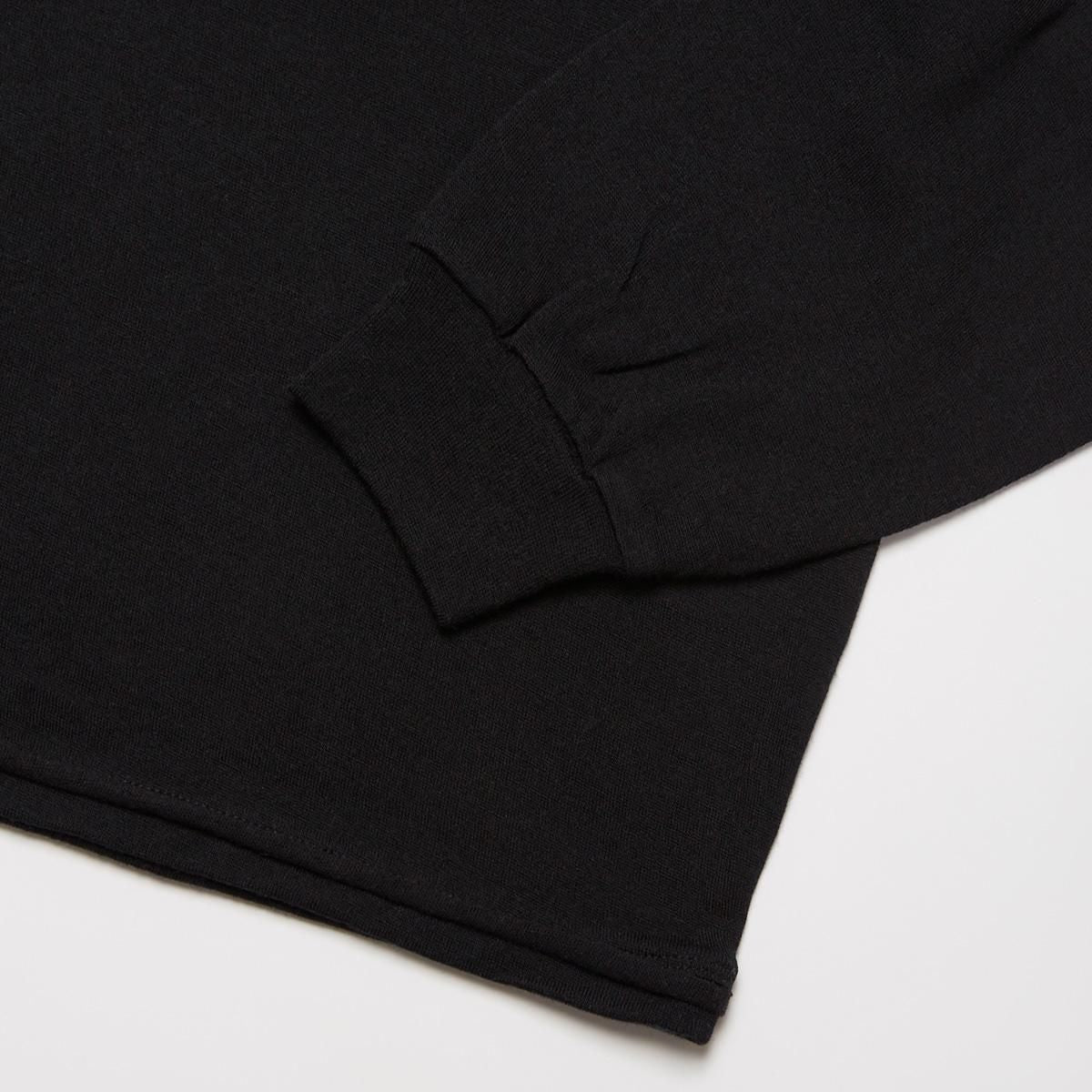 SUPER FINE WOOL COTTON CUT-OFF P/O (BLACK)