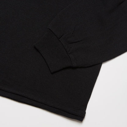 SUPER FINE WOOL COTTON CUT-OFF P/O (BLACK)
