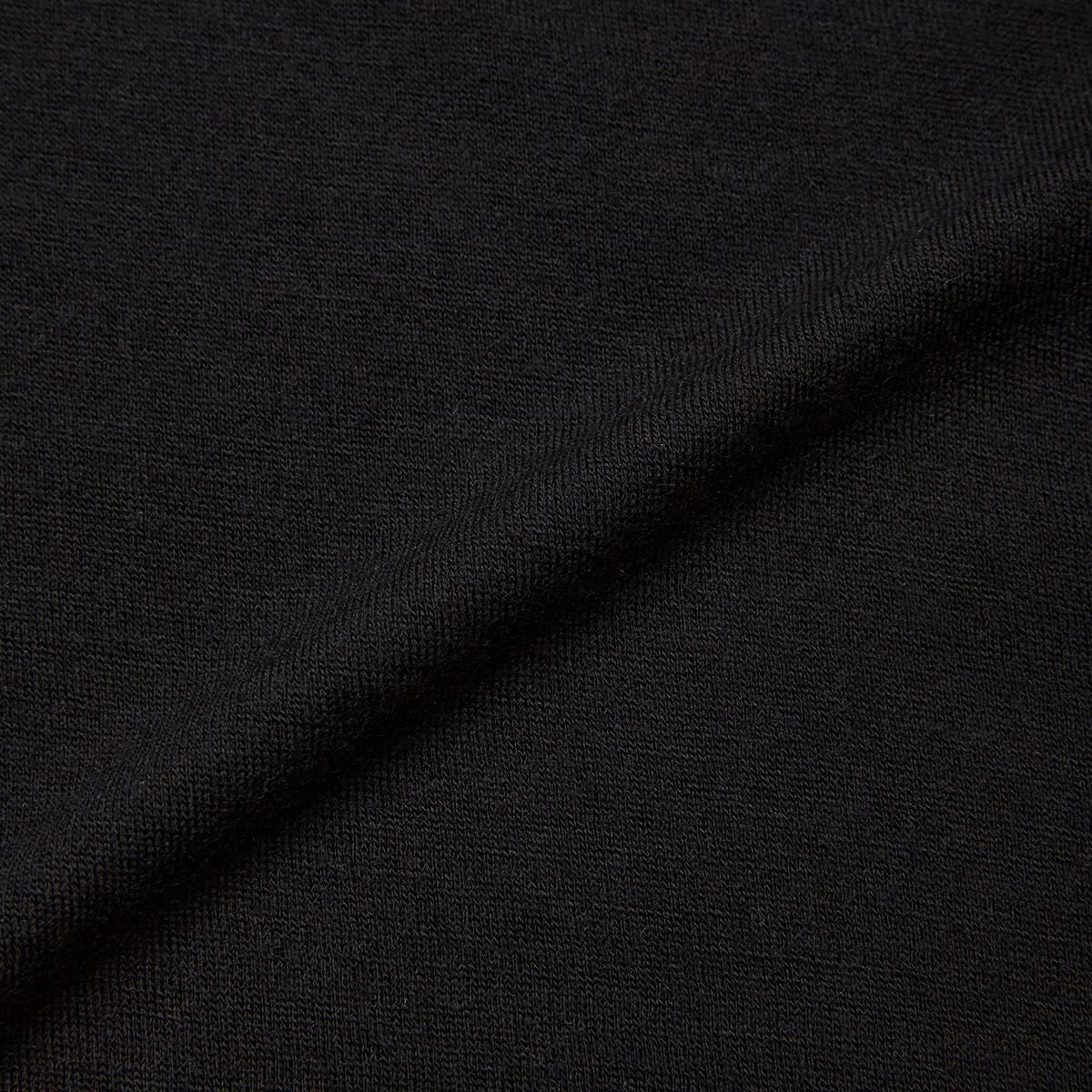 SUPER FINE WOOL COTTON CUT-OFF P/O (BLACK)