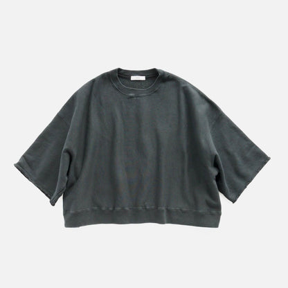 NATURAL DYED URAKE OVERSIZED HALF SLEEVE SWEAT