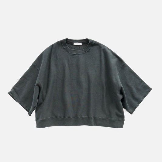 NATURAL DYED URAKE OVERSIZED HALF SLEEVE SWEAT