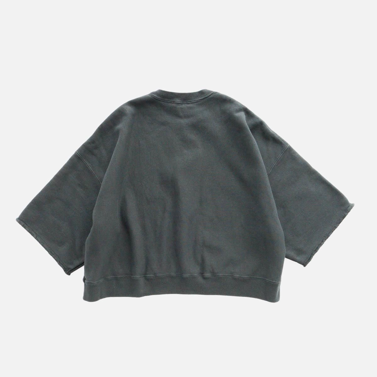 NATURAL DYED URAKE OVERSIZED HALF SLEEVE SWEAT