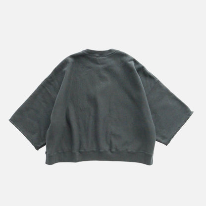 NATURAL DYED URAKE OVERSIZED HALF SLEEVE SWEAT