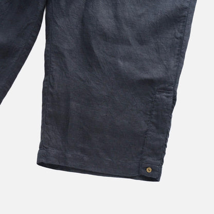 Linen Hemp Side Slit Pants
