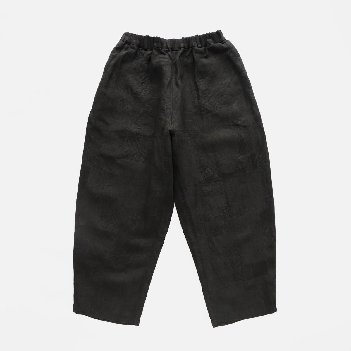 Linen-Hemp Jacquard Pants