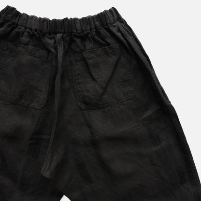 Linen-Hemp Jacquard Pants