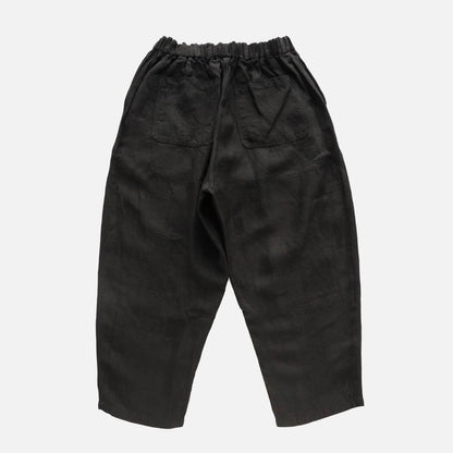 Linen-Hemp Jacquard Pants