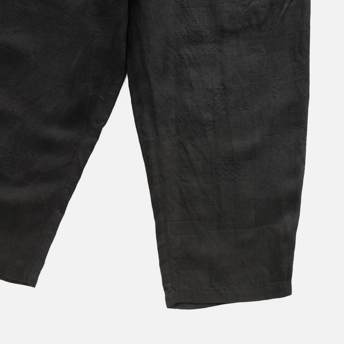 Linen-Hemp Jacquard Pants