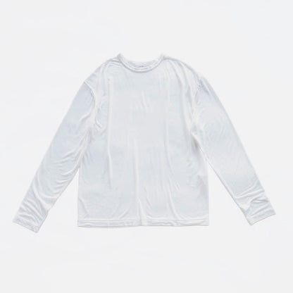 MODAL SILK JERSEY CREWNECK PULLOVER