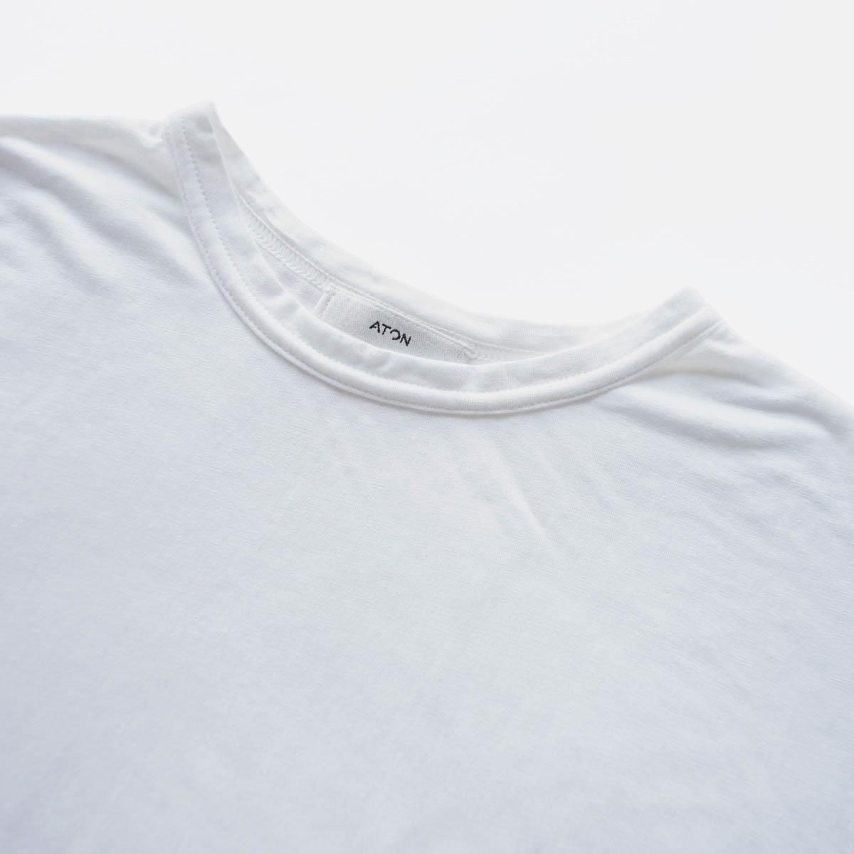MODAL SILK JERSEY CREWNECK PULLOVER